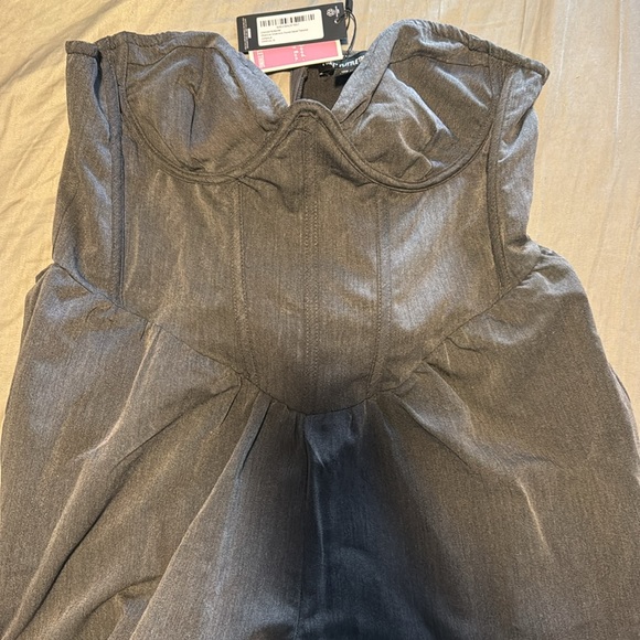 New corset jumpsuit-Charcoal color - Picture 3 of 3